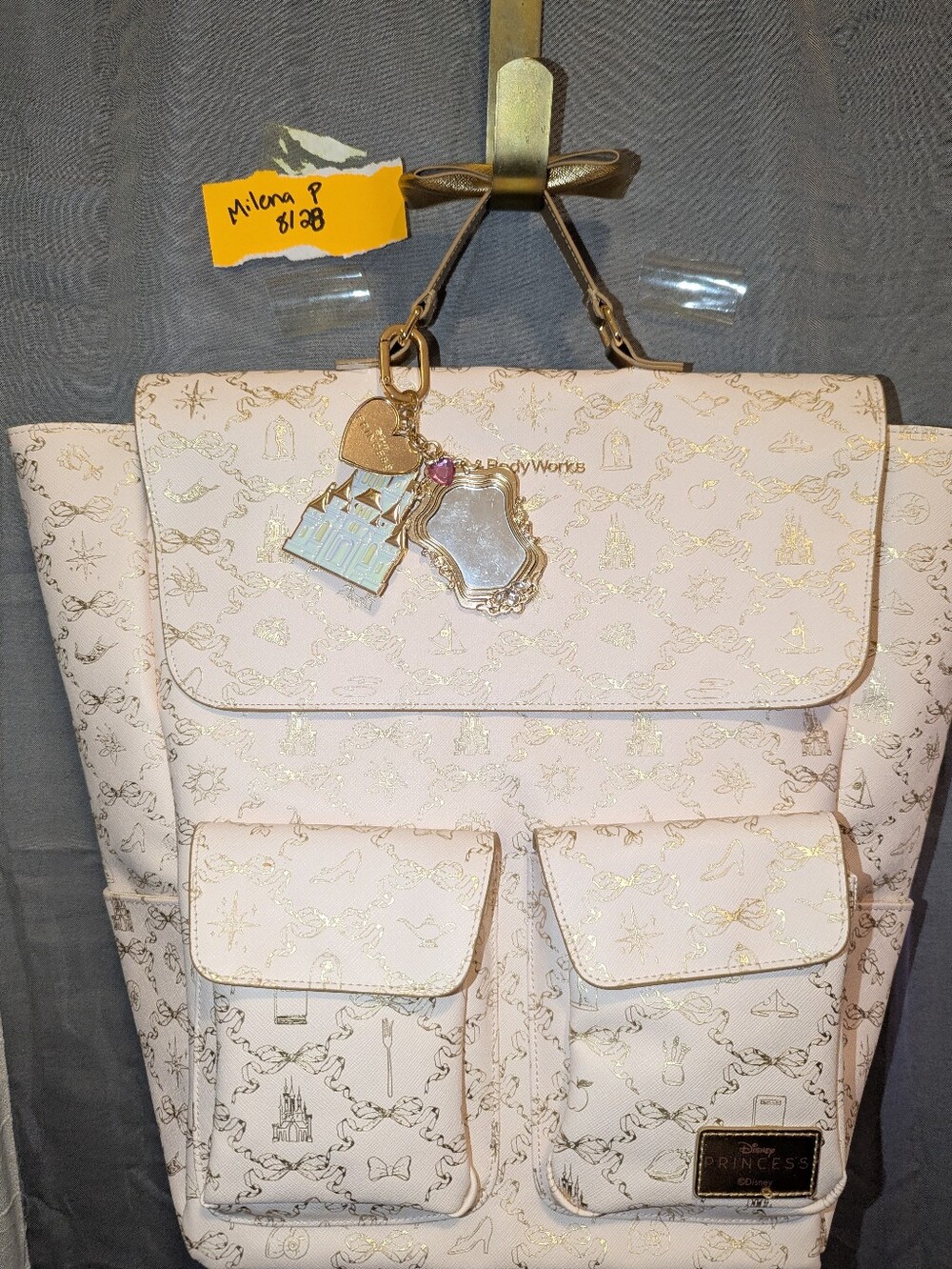 Bath & Body Works Princess Backpack with Gold Accents